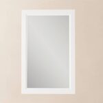 Badspiegel aus Massivholz, 52x82 in All White