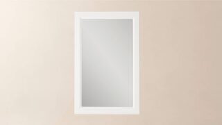 Badspiegel aus Massivholz, 52x82 in All White