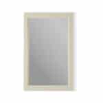 Badspiegel aus Massivholz, 52x82 in Off-White