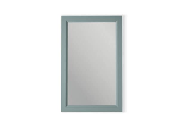 Badspiegel aus Massivholz, 52x82 in Oval Room Blue