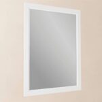 Massivholz-Badezimmerspiegel,67x82 in All White