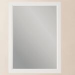 Massivholz-Badezimmerspiegel,67x82 in All White