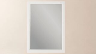 Massivholz-Badezimmerspiegel,67x82 in All White