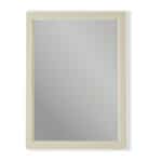 Massivholz Badezimmerspiegel,67x82 in Off-White