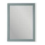 Massivholz Badezimmerspiegel,67x82 in Oval Room Blue