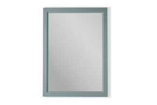 Massivholz Badezimmerspiegel,67x82 in Oval Room Blue