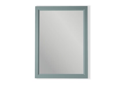 Massivholz Badezimmerspiegel,67x82 in Oval Room Blue