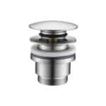 Van Heck Universal-Ablaufgarnitur für Waschbecken Gebürstetes Nickel