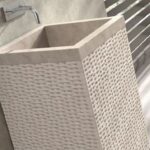 Van Heck Beige Square 45 Naturstein-Waschtisch