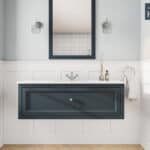 Hague Blue klassisches Badezimmermöbel 120 cm mit Keramikwaschtisch im Landhausstil (elegant)