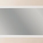 Massivholz Badezimmerspiegel,117x74 in Oval Room Blue