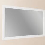 Massivholz Badezimmerspiegel,117x74 in Oval Room Blue