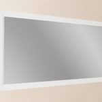 Massivholz Badezimmerspiegel,130x74 in Oval Room Blue