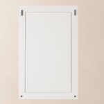 Massivholz Badezimmerspiegel,130x74 in Oval Room Blue
