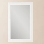 Badspiegel aus Massivholz, 52x82 in Oval Room Blue