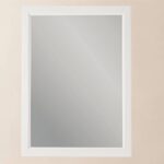 Massivholz Badezimmerspiegel,67x82 in Oval Room Blue