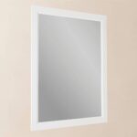 Massivholz Badezimmerspiegel,67x82 in Oval Room Blue
