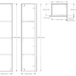 La Riviera Badezimmerschrank Badschrank aus massiver Eiche (Eiche dunkel). Viel Stauraum, handgefertigt und vormontiert geliefert. Van Heck Badezimmer.