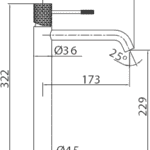 Moderne erhöhte Waschtischarmatur in Gebürstetes Gold, ideal für Badmöbel mit Aufsatzwaschbecken. Mit langlebiger PVD-Beschichtung. Mit 5 Jahren Garantie und in 5 Farben erhältlich.