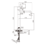 Moderne erhöhte Waschtischarmatur in Gebürstetes Nickel, ideal für Badmöbel mit Aufsatzwaschbecken, als Komplettset inklusive passendem Click-Clack-Verschluss  Der Click-Clack-Verschluss lässt sich durch Drücken einfach öffnen und schließen. Mit 5 Jahren