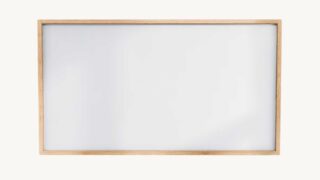 Spiegel mit Holzrahmen aus massiver Natureiche 120 cm.