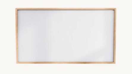 Spiegel mit Holzrahmen aus massiver Natureiche 120 cm.