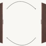 Geräumiger Badezimmerschrank mit drei Einlegeböden aus massiver dunkler Eiche mit glatter Front 170 cm.