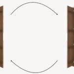 Massiv Eiche dunkel 180 Badezimmerschrank mit Rillenfront