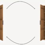 Massive Natureiche 180 Badezimmerschrank mit Rillenfront