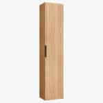 170 Badezimmerschrank aus massiver Natureiche mit Rillenfront