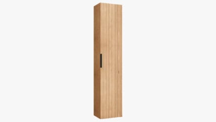 170 Badezimmerschrank aus massiver Natureiche mit Rillenfront