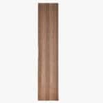 Massive dunkle Eiche 170 Badezimmerschrank mit Rillenfront