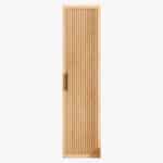 Massive Natureiche 180 Badezimmerschrank mit Rillenfront