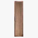 Massiv Eiche dunkel 180 Badezimmerschrank mit Rillenfront