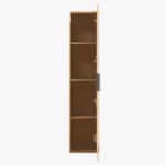 170 Badezimmerschrank aus massiver Natureiche mit Rillenfront