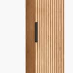 170 Badezimmerschrank aus massiver Natureiche mit Rillenfront