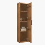 Massive Natureiche 180 Badezimmerschrank mit Rillenfront