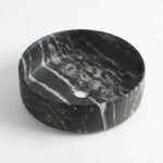 Aufsatzbecken Van Heck Schwarzer Marmor Rund 36