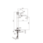 Moderne erhöhte Waschtischarmatur in Gebürstetes Nickel, ideal für Badmöbel mit Aufsatzwaschbecken, als Komplettset inklusive passendem Click-Clack-Verschluss Der Click-Clack-Verschluss lässt sich durch Drücken einfach öffnen und schließen. Mit 5 Jahren G