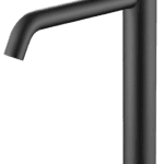 Moderne erhöhte Waschtischarmatur in Schwarz, ideal für Badmöbel mit Aufsatzwaschbecken. Mit 5 Jahren Garantie und in 5 Farben erhältlich.