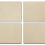 Wandhängendes Badezimmermöbel 200 cm aus Natureiche mit zwei Schubladen und beige Kalksteinwaschtisch