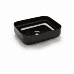Van Heck Black Rectangle 50 KeramikAufsatzbecken