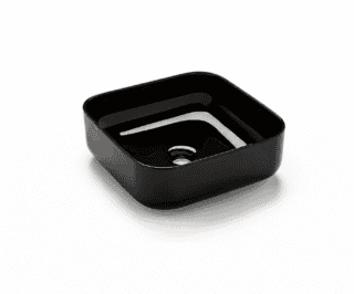 Van Heck Black Square 38.5 Keramik Aufsatzbecken